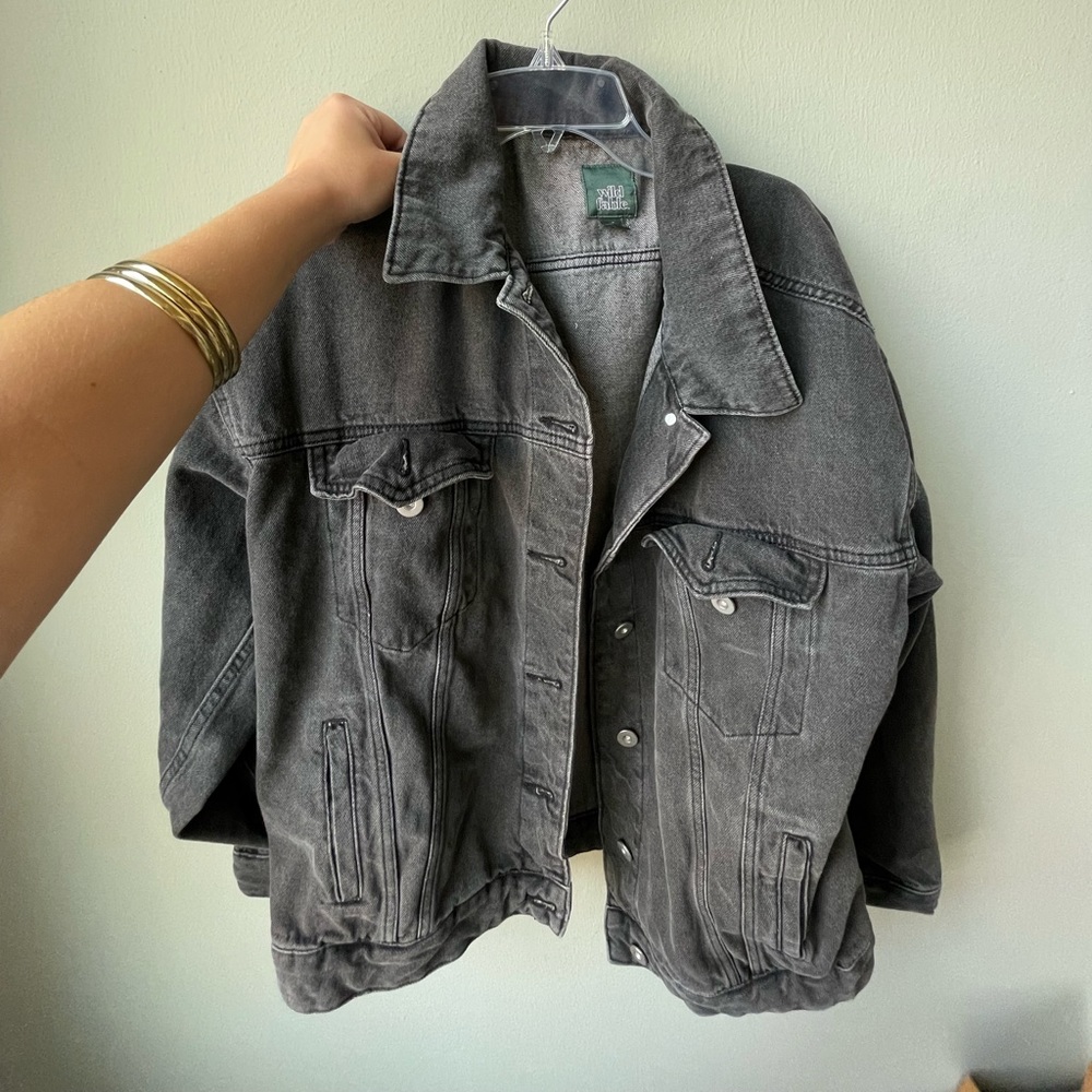 Classic black jean jacket